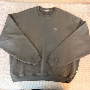 MadHappy Men’s Size M Gray Sweatshirt Long Sleeve Cotton Blend